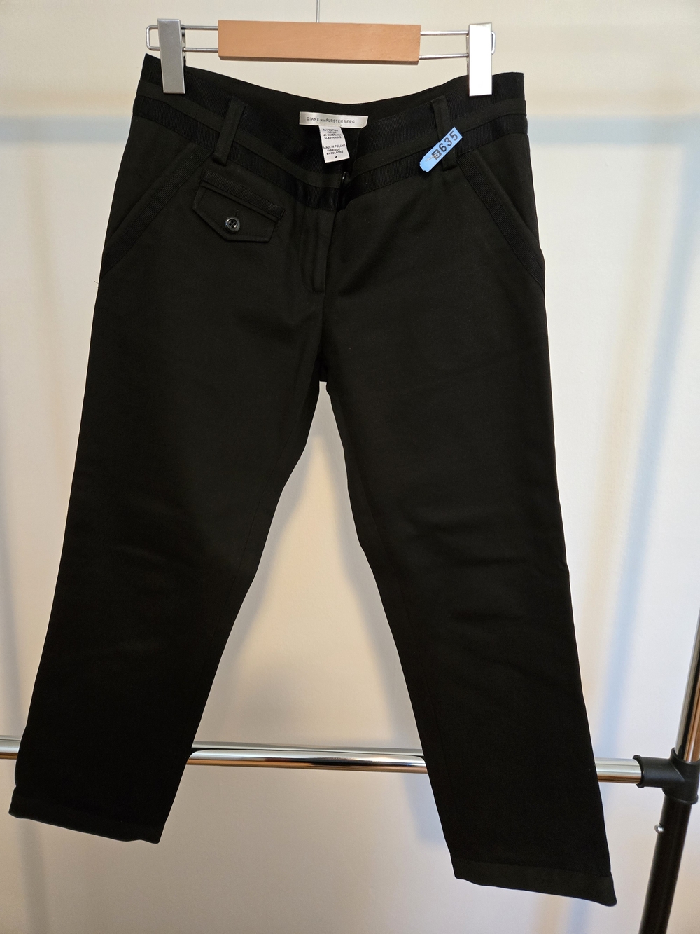 Diane Von Furstenberg Black Tailored Trousers